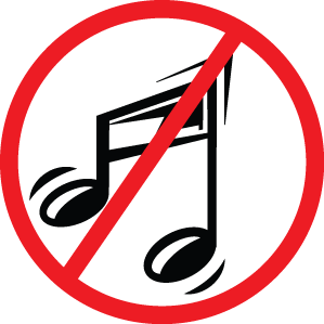 No music sign